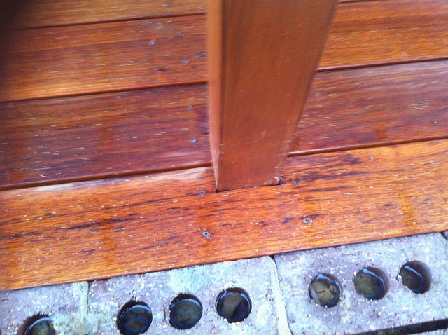 Huge decking work with merbau 140mm decking timber contemporary-terrace