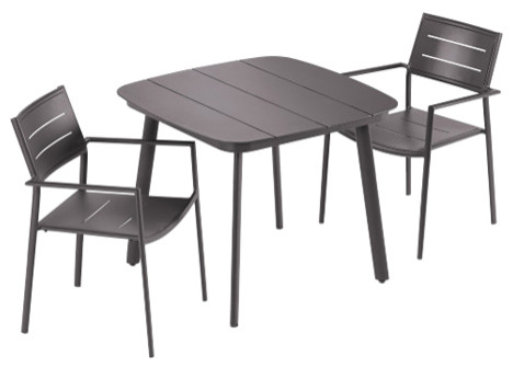 Eiland 3-Piece Dining Table Set, Carbon