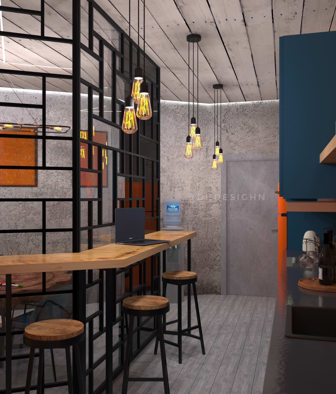 Дизайн-проект кухни для 3-х руководителей