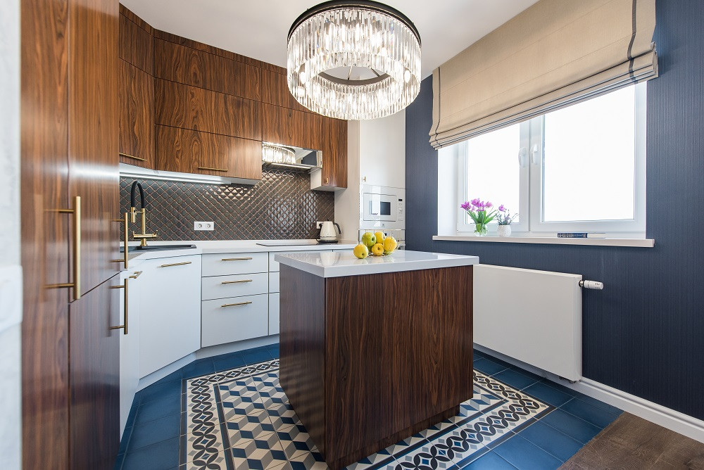 Кухня в натуральном шпоне