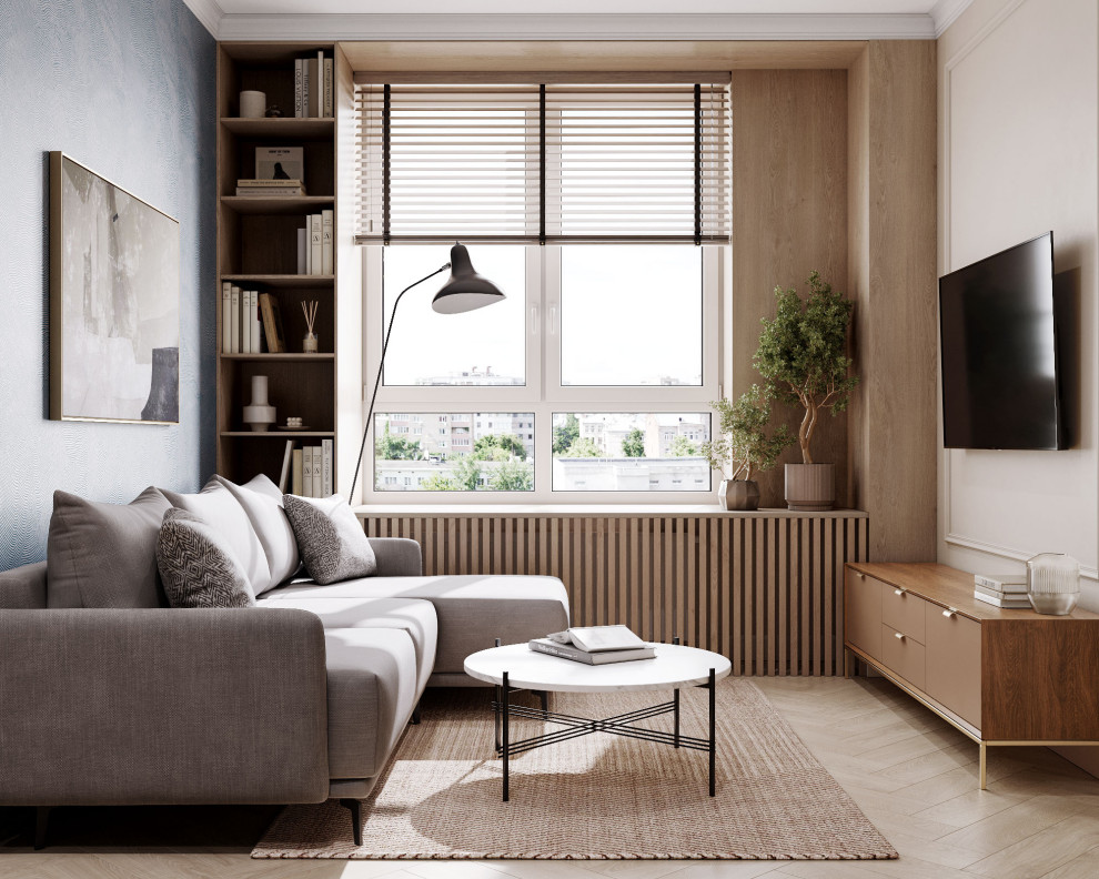 Уютная кухня - гостиная для большой семьи