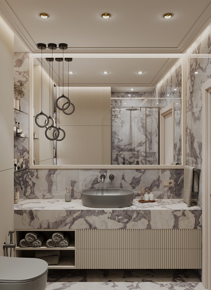 Интерьер 4-ёх комнатной квартиры_ "ПРИТЯЖЕНИЕ МАГМЫ"