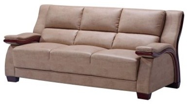 Global Furniture Ua1411 Leather Sofa Montana Buckskin Modern Global Furniture Ua1411 Leather Sofa Montana Buckskin