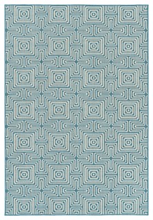 Kaleen Light Blue Indoor/Outdoor Amalie Rug - Contemporary - Outdoor ...