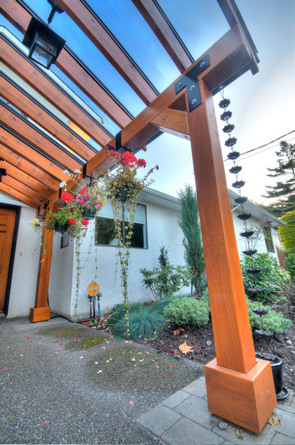 Glass Roof Timber Front Entance Modern Entrance Vancouver