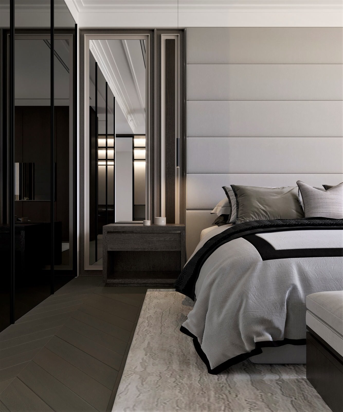 Мастер спальня с проходным гардеробом