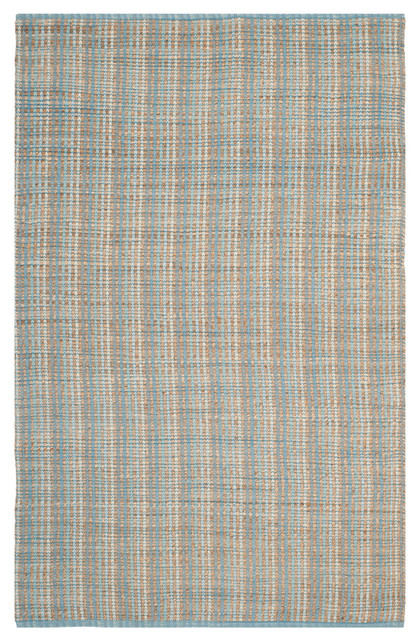 Malaga Cotton and Jute Floor Rug, Grey, 120x180 cm