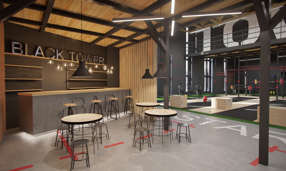 Проект интерьера спортивного клуба Black Tower Crossfit