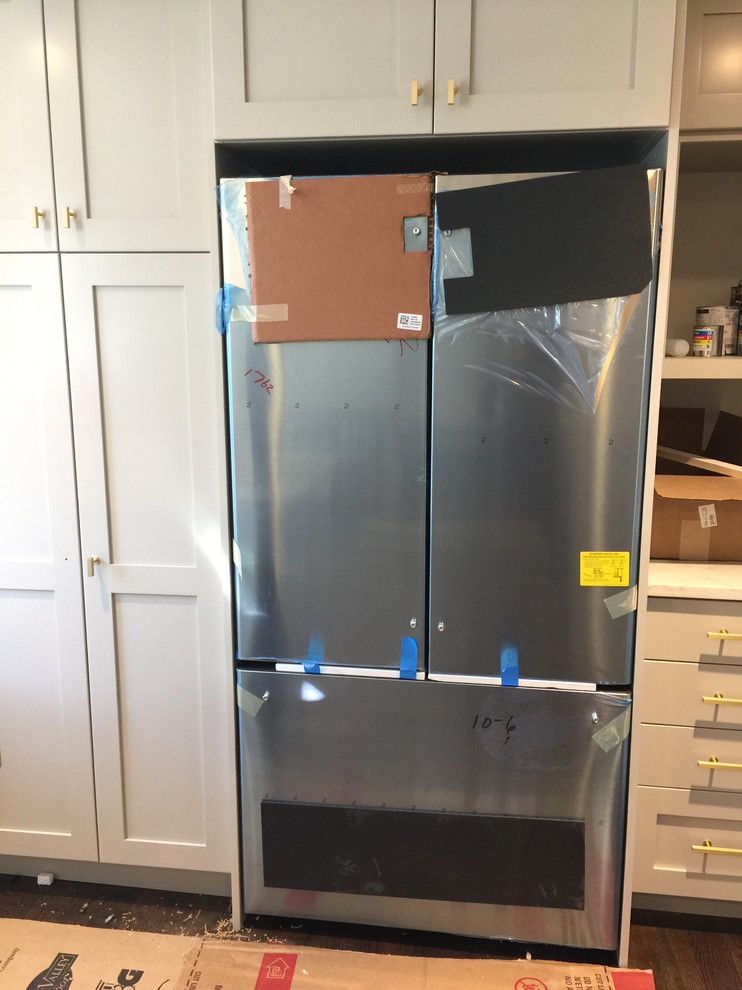 Too much space between refrigerator and upper