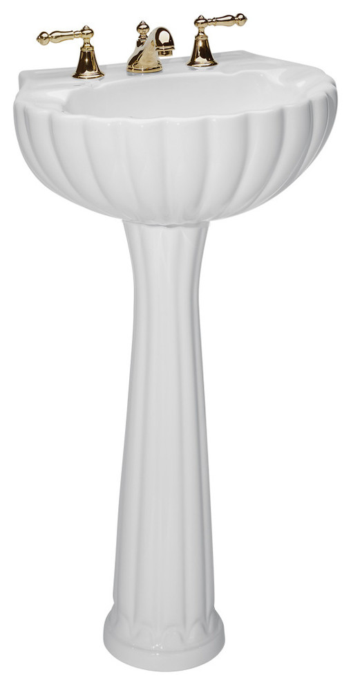 St Thomas Creations 5001.331.01 Barcelona Pedestal in White