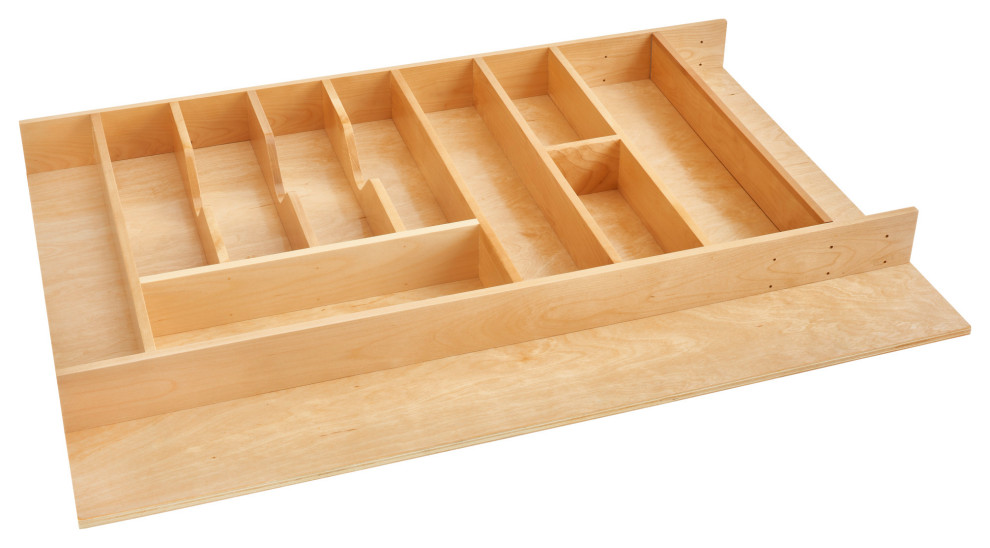 Wood Trim to Fit Shallow Utility/Cutlery Drawer Insert Organizer, 2.38"