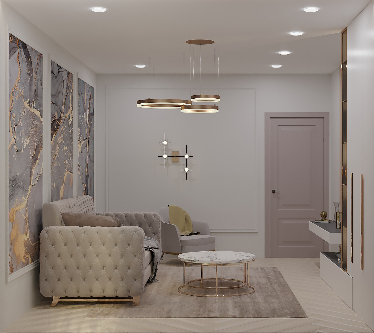 современные кухни/гостиные