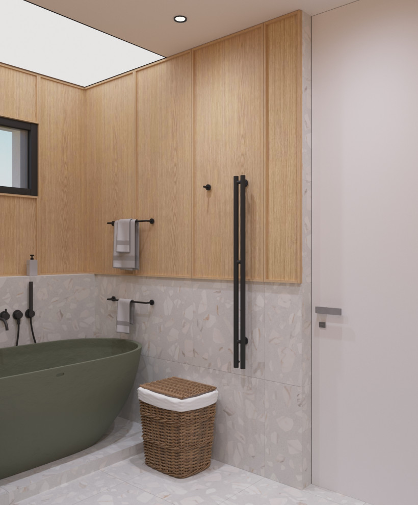 Проект загородного дома в Ленинградской области, стиль джапанди