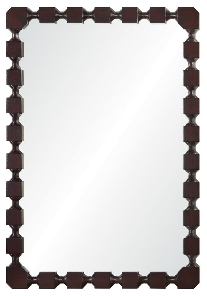 Celerie Kimble Dark Mahogany Mirror