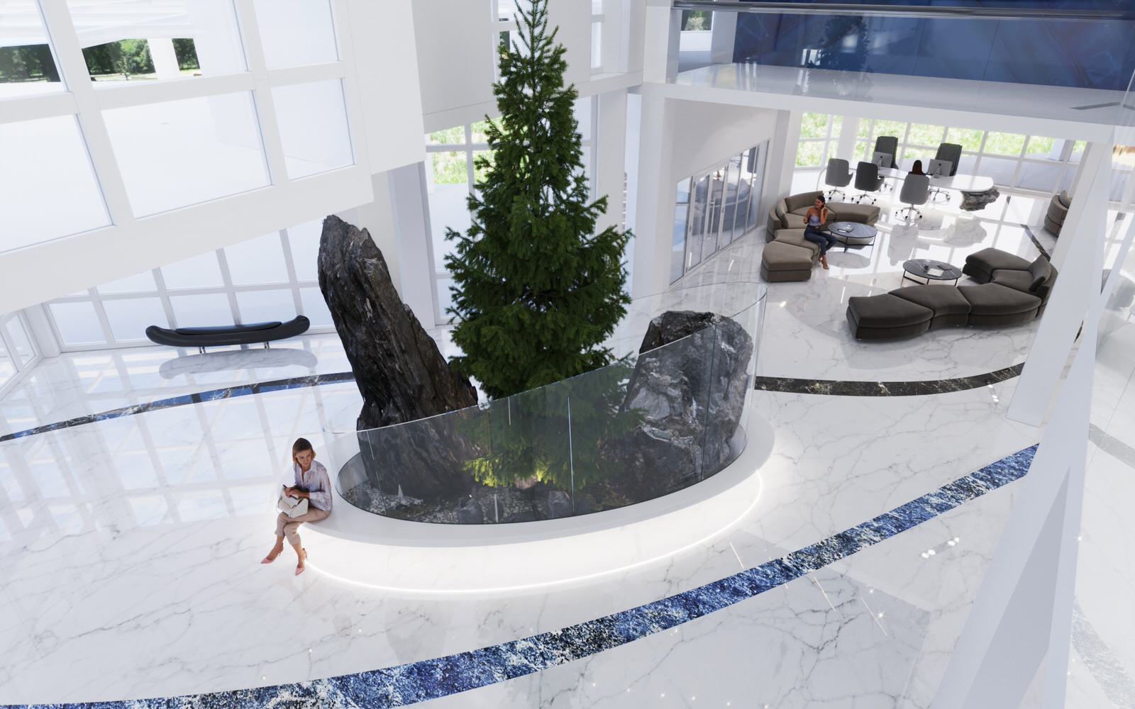 Концепция холла общественного здания