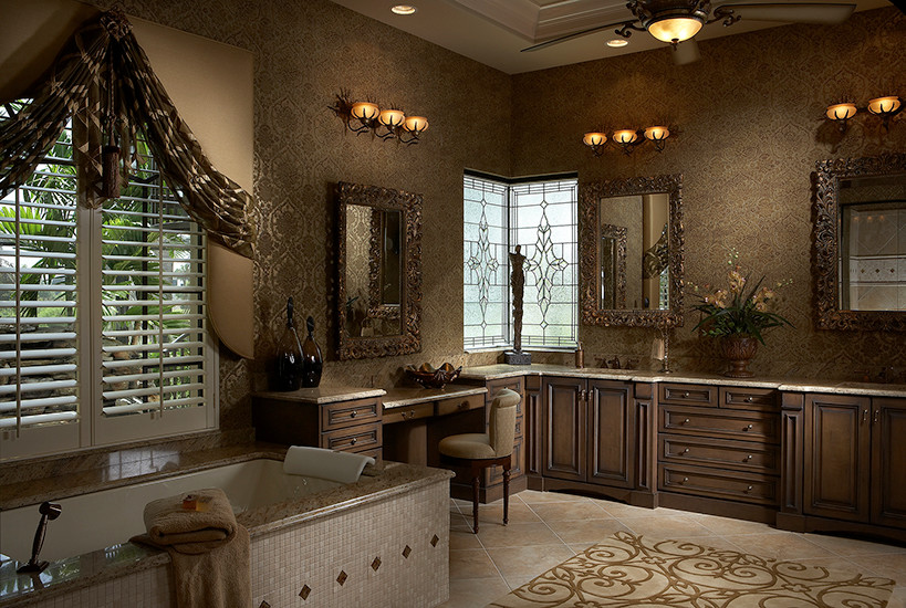 This is an example of a mediterranean bathroom in Miami.