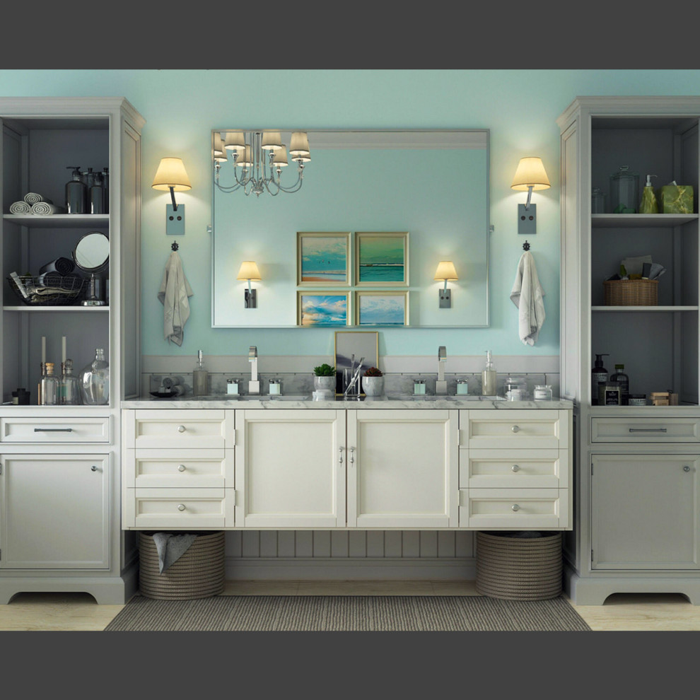 ДИЗАЙН ИНТЕРЬЕРА ВАННОЙ КОМНАТЫ В СТИЛЕ НЕОКЛАССИКИ