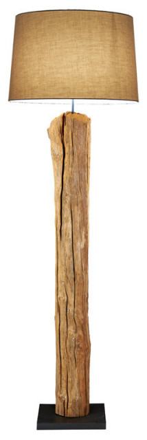 Rustic Driftwood Floor Lamp Lamps By Destination Home Patio Houzz Rustic Driftwood Floor Lamp, Rustic Wooden Floor Lamps