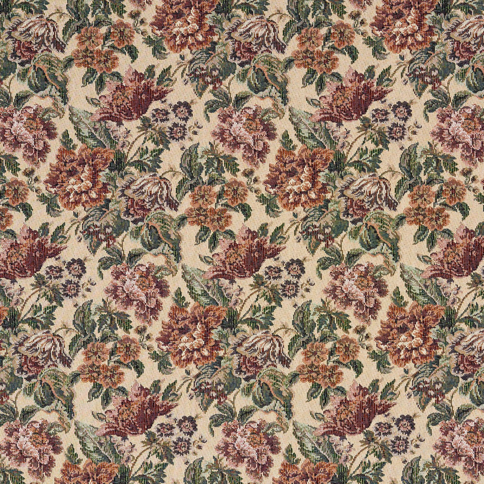 Cabin In The Wilderness Woven Decorative Novelty Upholstery Fabric By The  Yard
