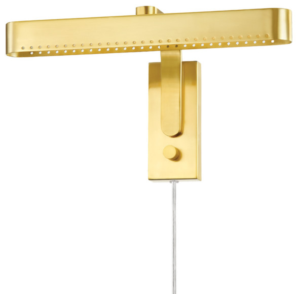 Julissa LED Picture Light, Aged Brass