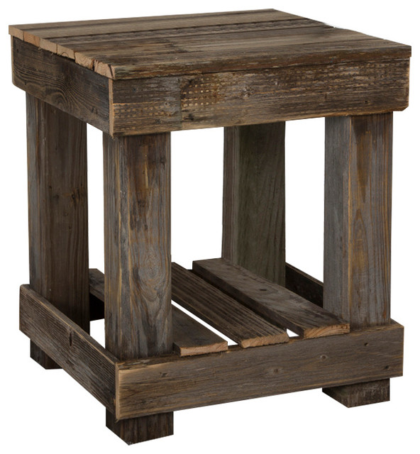 Barnwood End Table Farmhouse Side Tables And End Tables by (del