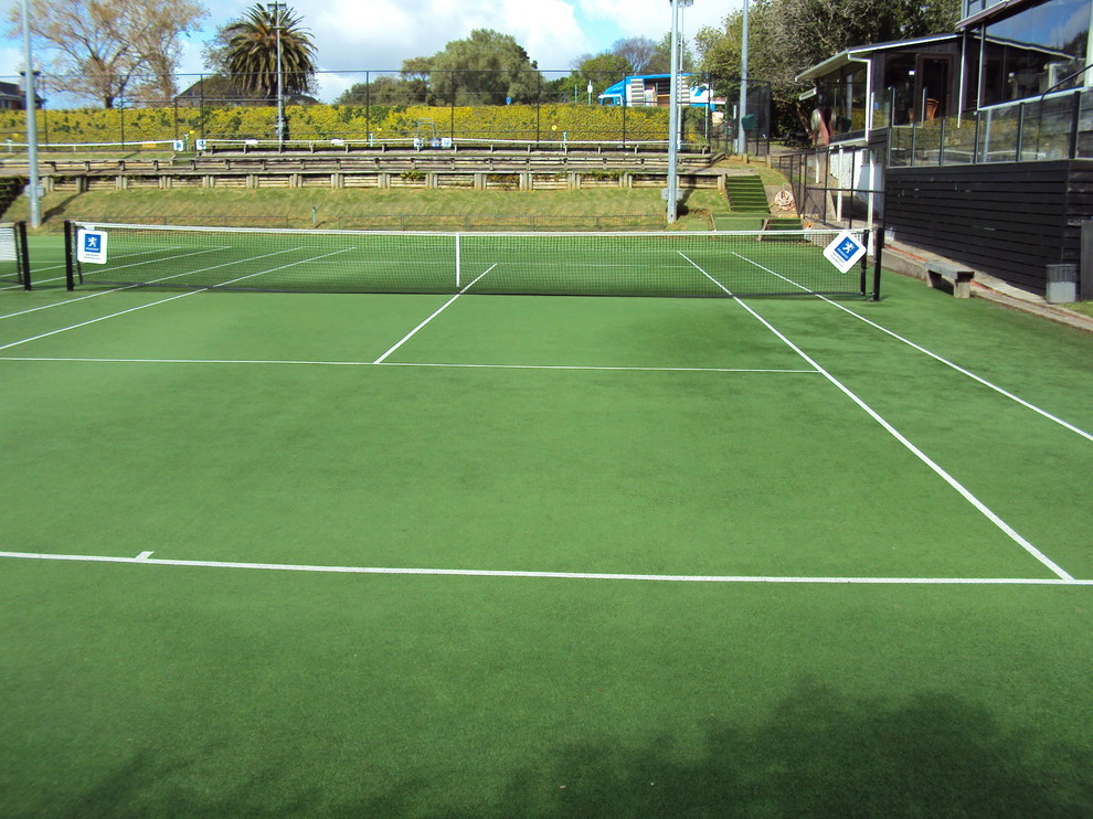 Rhino Tennis Courts - Traditional - Landscape - San ...