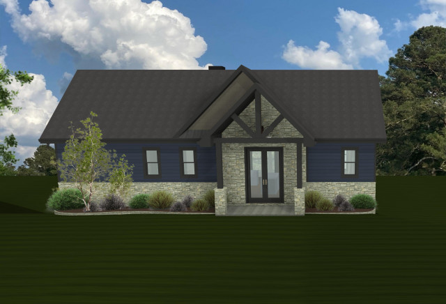 Confluence Cabin rustic-rendering