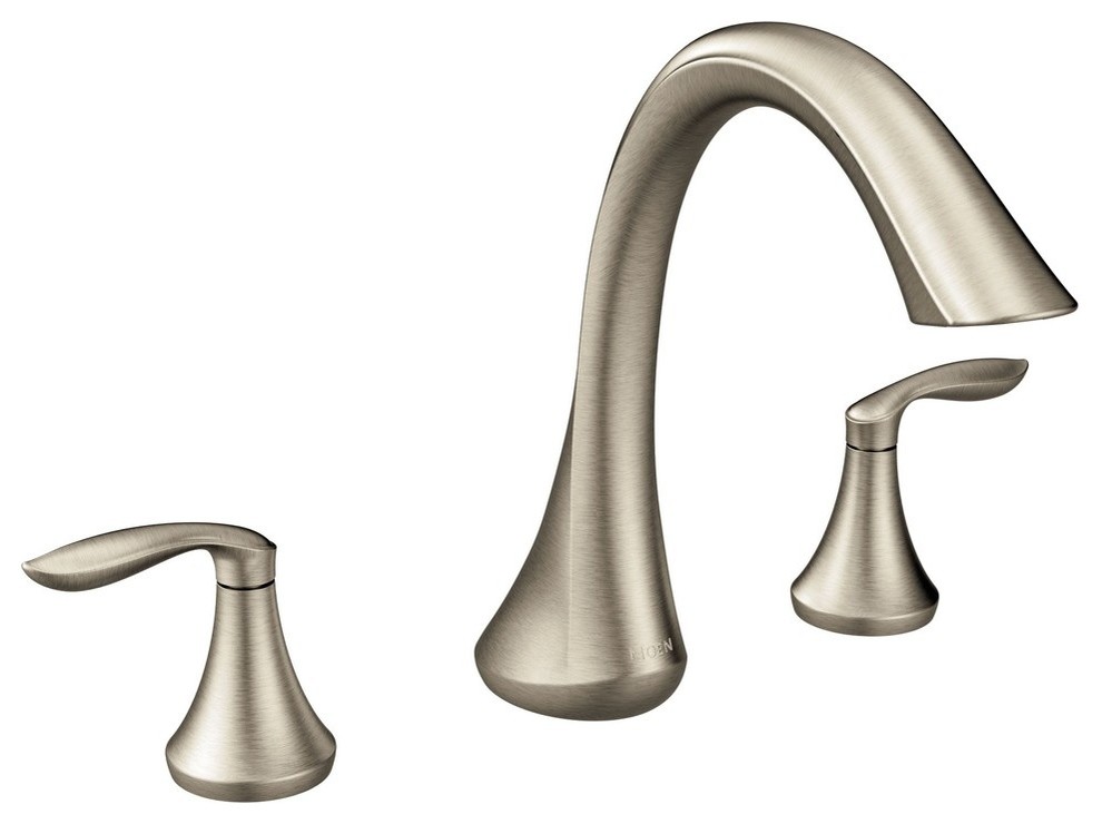 Moen Eva 2Handle High Arc Roman Tub Faucet Contemporary Bathtub Faucets by The Stock Market