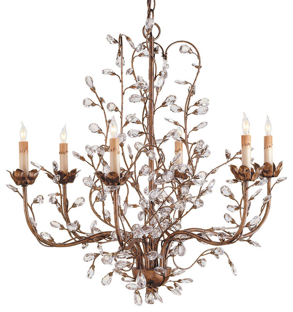 Crystal Bud Chandelier - Traditional - Chandeliers - by Currey ...