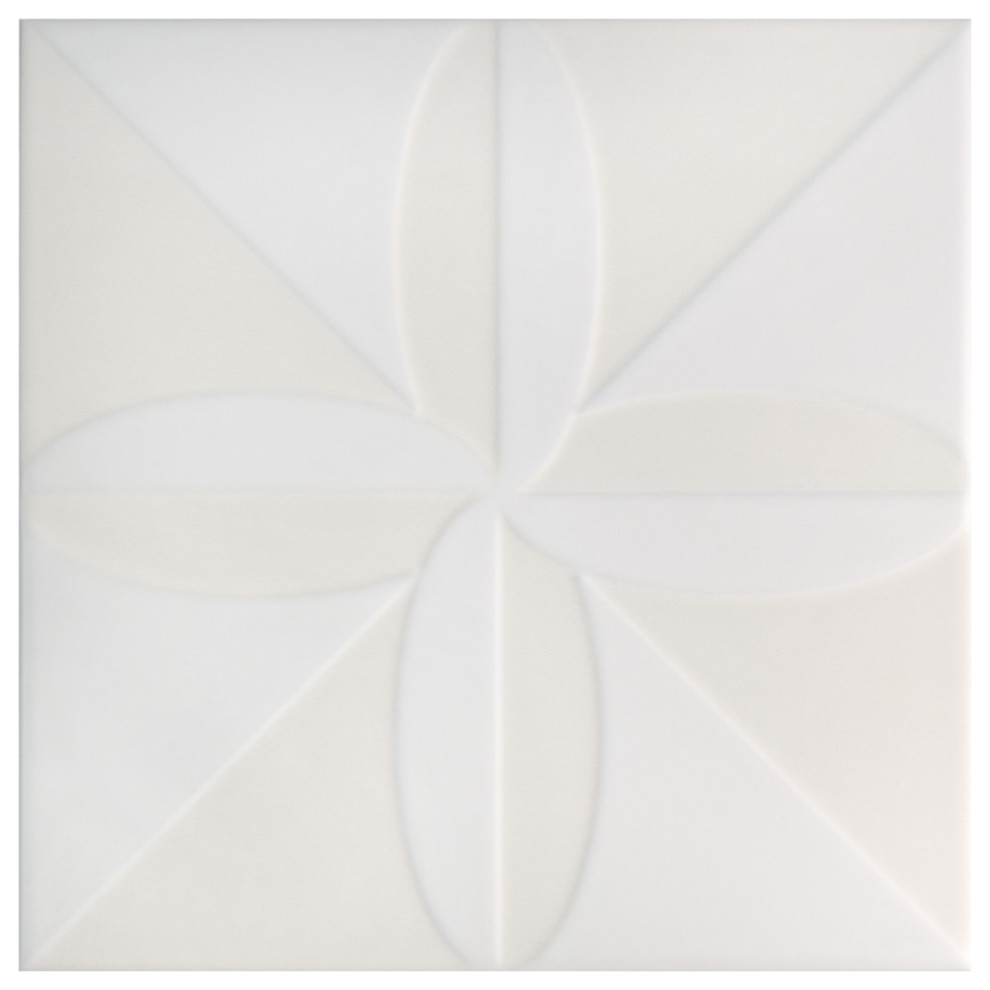 Triplex Fronteira White Ceramic Wall Tile