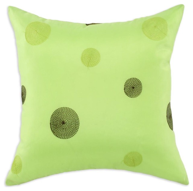Cirque Lime Embroidered 17 x 17 Pillow