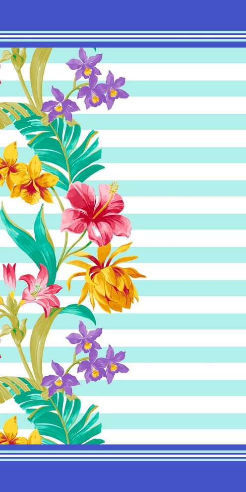 Made In Brazil 30/" x 60/" Tropical New Floral Beach Towel Velour