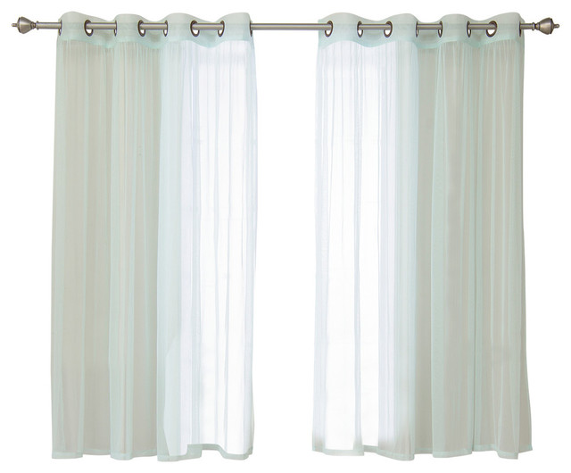 Colored Tulle Curtains - Contemporary - Curtains - by Best Home Fashion