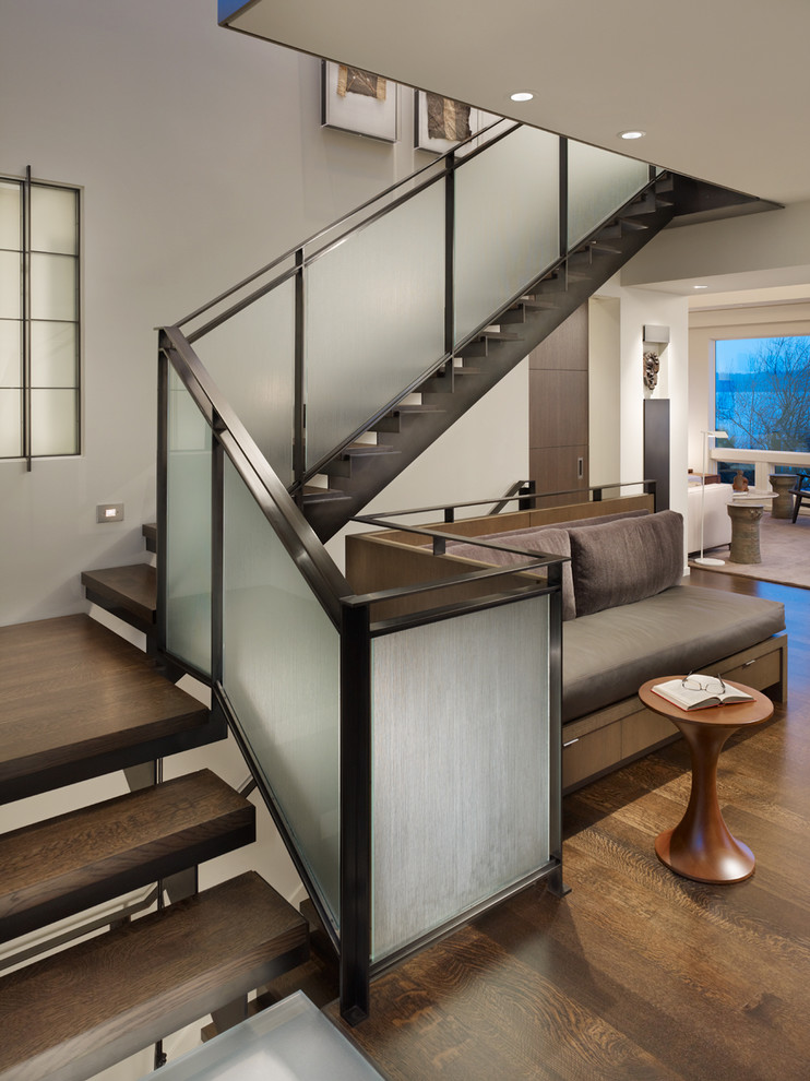 Staircase - contemporary staircase idea in Seattle