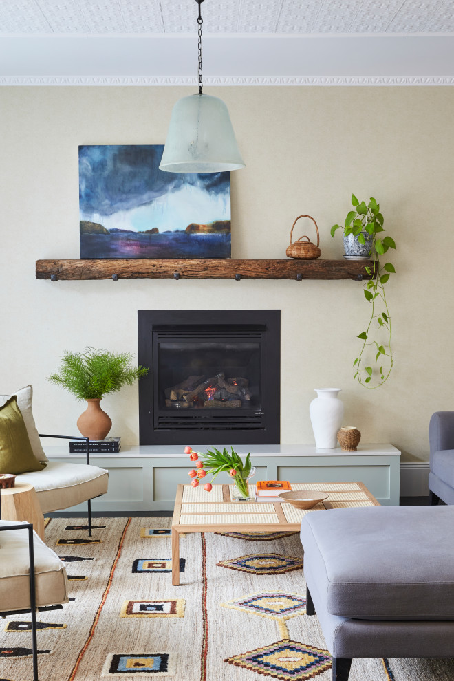 This is an example of a transitional living room in Sydney.