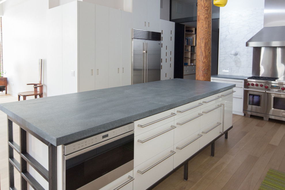 Soho Nyc Loft Kitchen With Virginia Alberene Soapstone