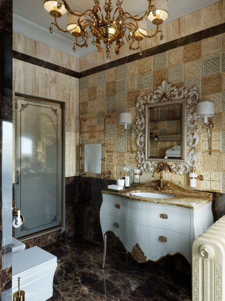 Интерьер в стиле ар-деко с элементами дикой природы