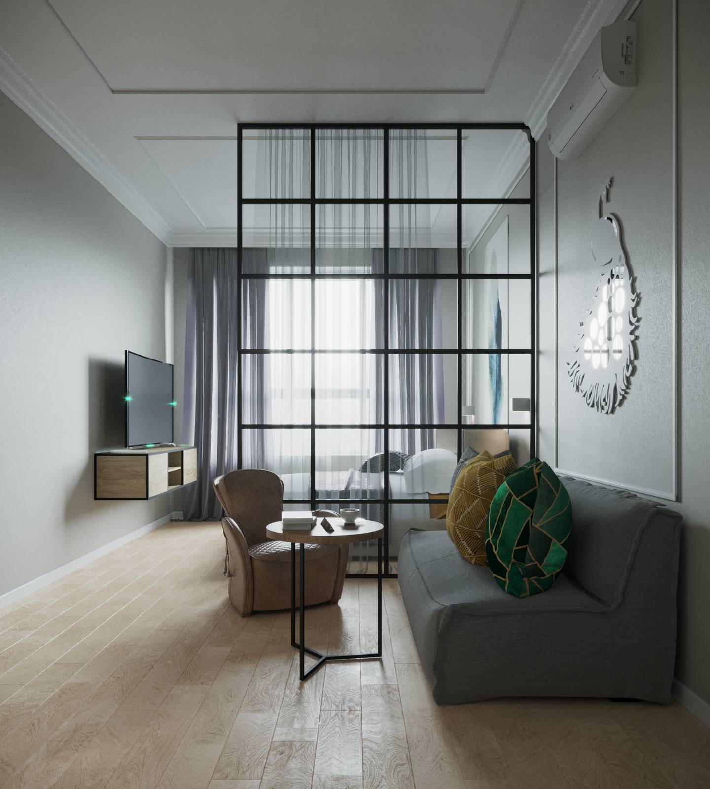 4-к квартира в Москве в пастельных тонах современной классики