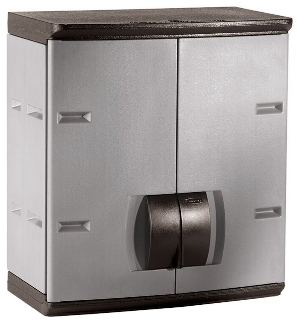 Rubbermaid 24 Mica And Charcoal Wall Cabinet Transitional