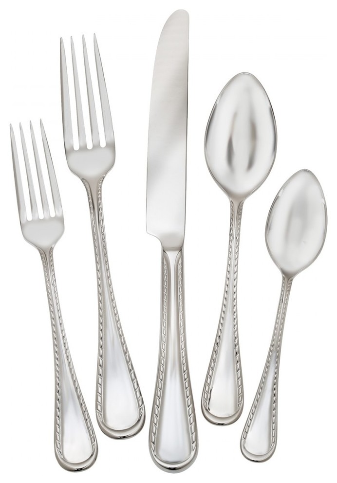 Waterford Castlebridge 5-Piece Set - Transitional - Flatware And Silverware  Sets - by Unique Gifts | Houzz