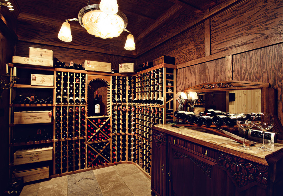 This is an example of a country wine cellar in New York.