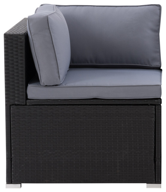 Parksville Patio Sectional Corner Chair Tropical Outdoor Lounge