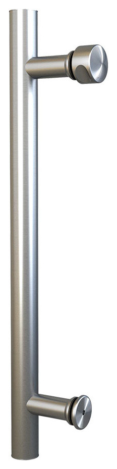 Stainless Steel 15-3/4" Single Sided Pull for Wood or Glass Doors
