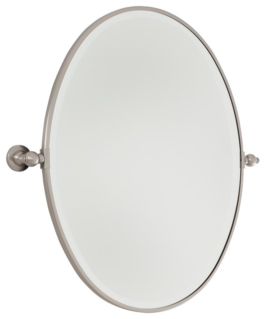 Minka Lavery Brushed Nickel Pivoting Oval Mirror Traditional - Oval Bath Mirror Brushed Nickel Minka Lavery Brushed Nickel Pivoting Oval Mirror Traditional - Oval Bath Mirror Brushed Nickel