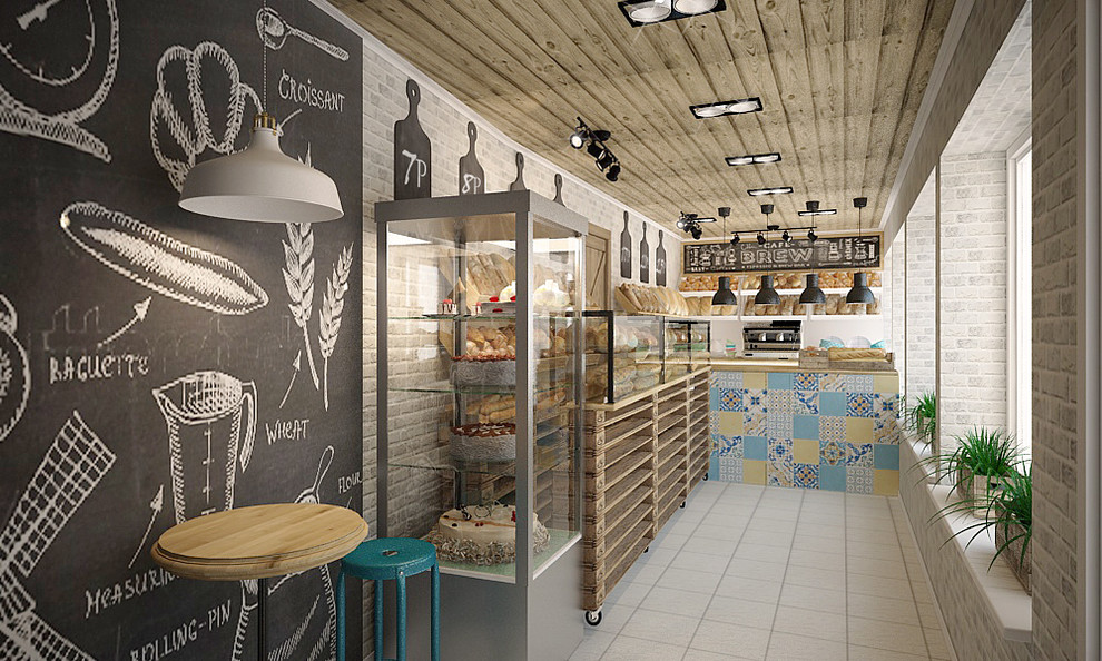 интерьер пекарни "Дело в хлебе"