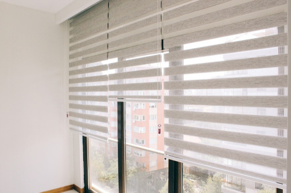 Zebra Blinds minimalistisch-schlafzimmer