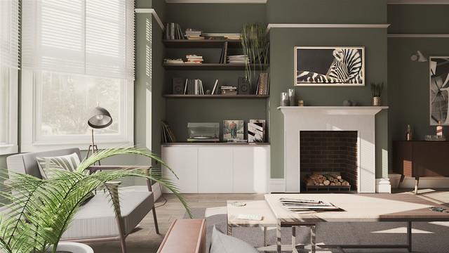 Victorian Terraced Livingroom Midcentury Living Room Other By Dibujo Design Interiors Houzz Au