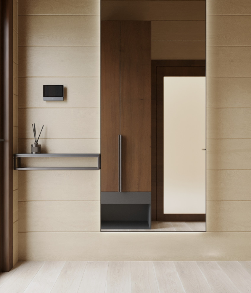 Дизайн интерьера дома из клееного бруса