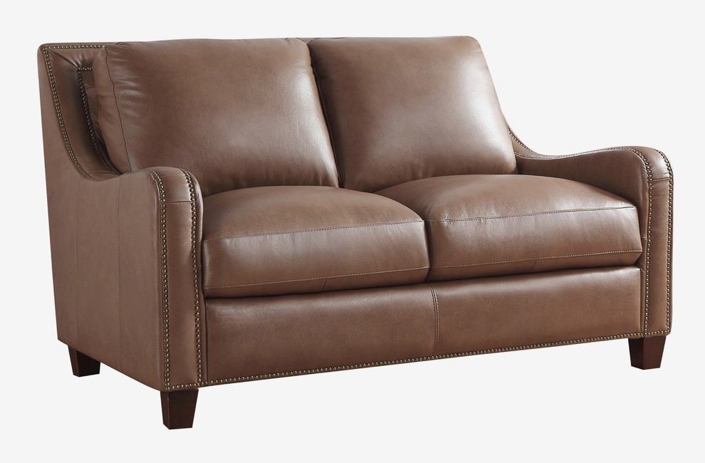 Randall Top Grain Leather Loveseat