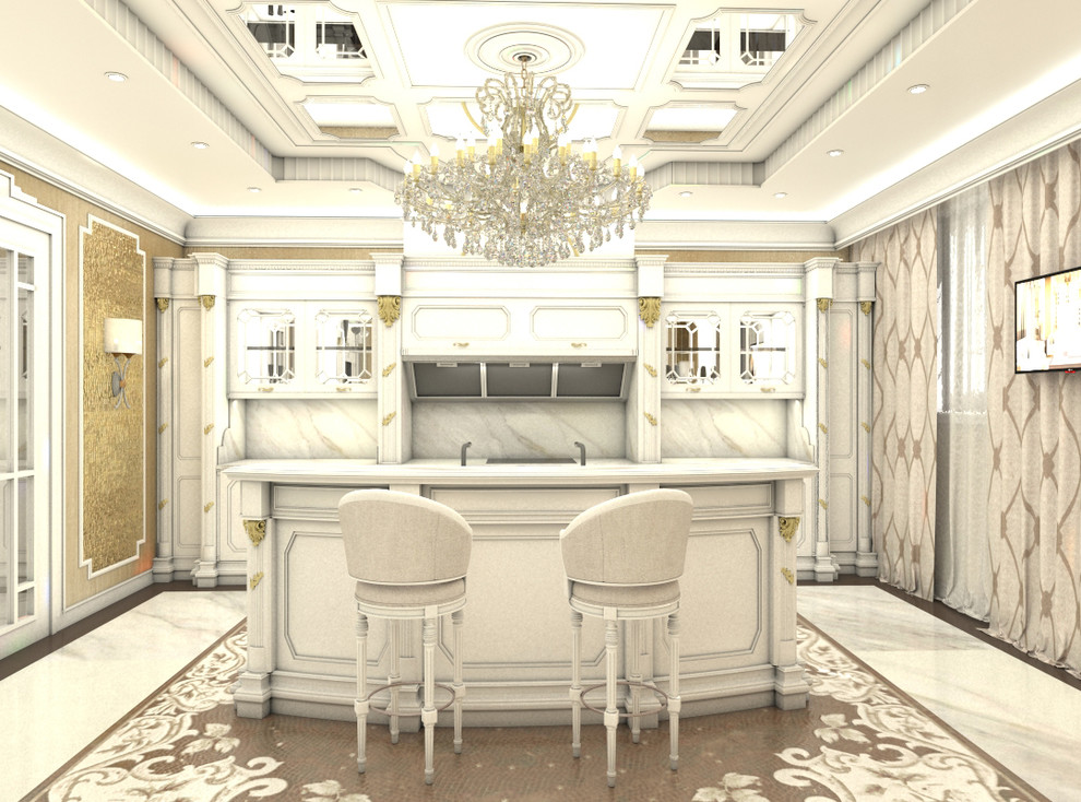 Кухня в частном загородном доме